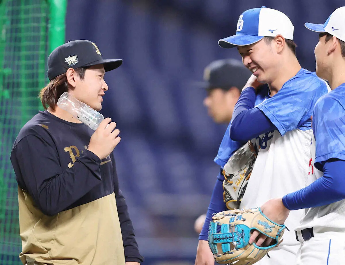 【画像・写真】「内角はちょっとやめて」4日先発のオリ・宮城、侍対決の中日・高橋宏に先制パンチ？