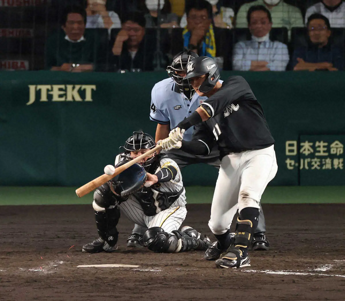 【画像・写真】ロッテ山口航輝の2点適時打で逆転　5試合ぶりの打点、チームは4連敗中