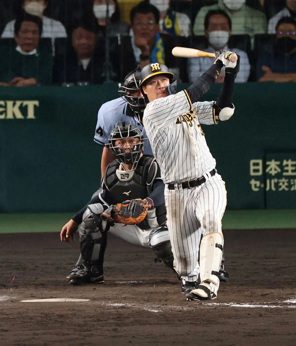 【画像・写真】これぞ4番の仕事や!!　阪神・大山　“6月男”全開弾　打点リーグトップ浮上「36」