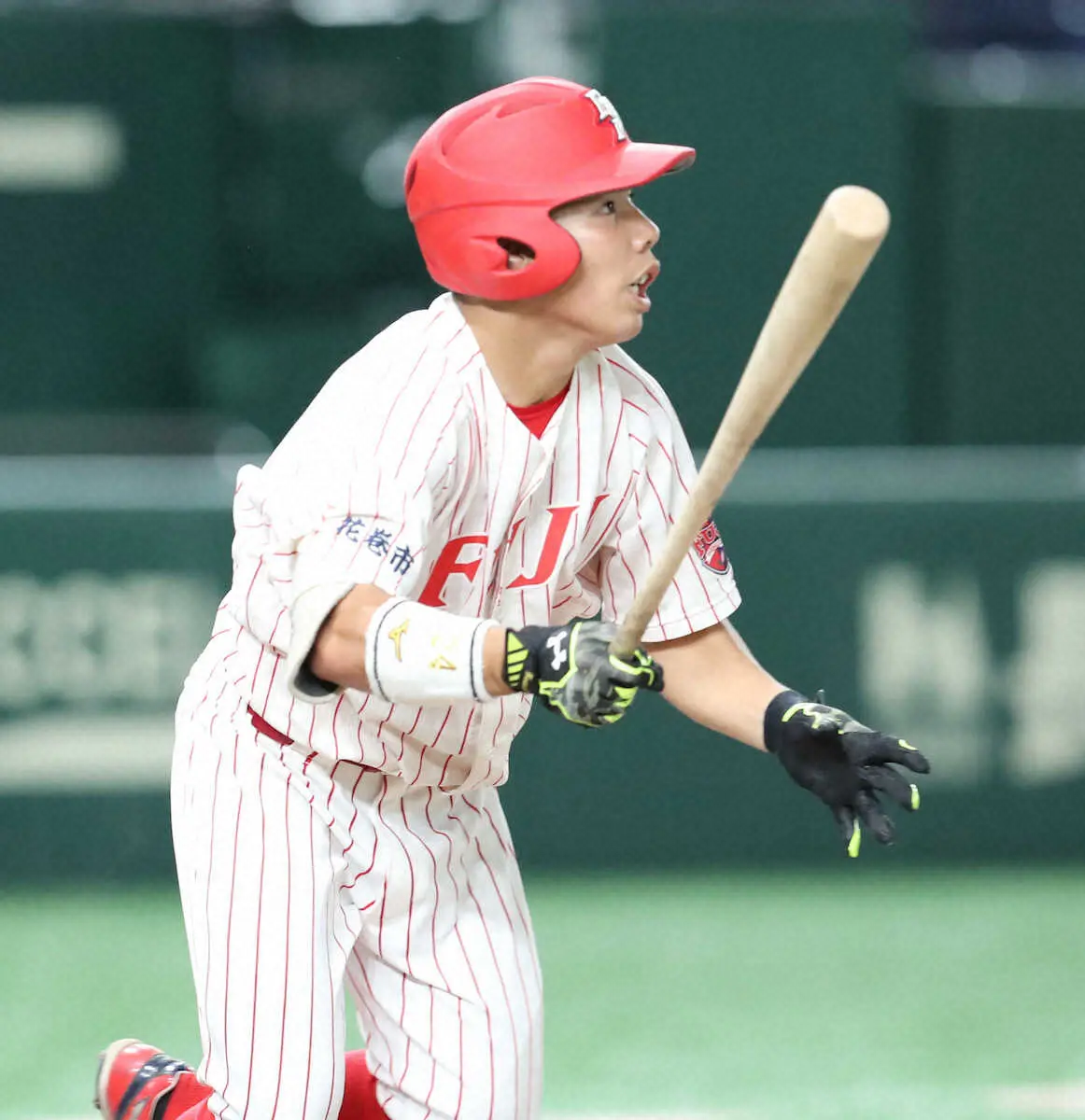【画像・写真】富士大　侍魂！1年生コンビが魅せた　大谷の後輩・渡辺陸、三塁打　ダルの後輩・赤瀬は好捕