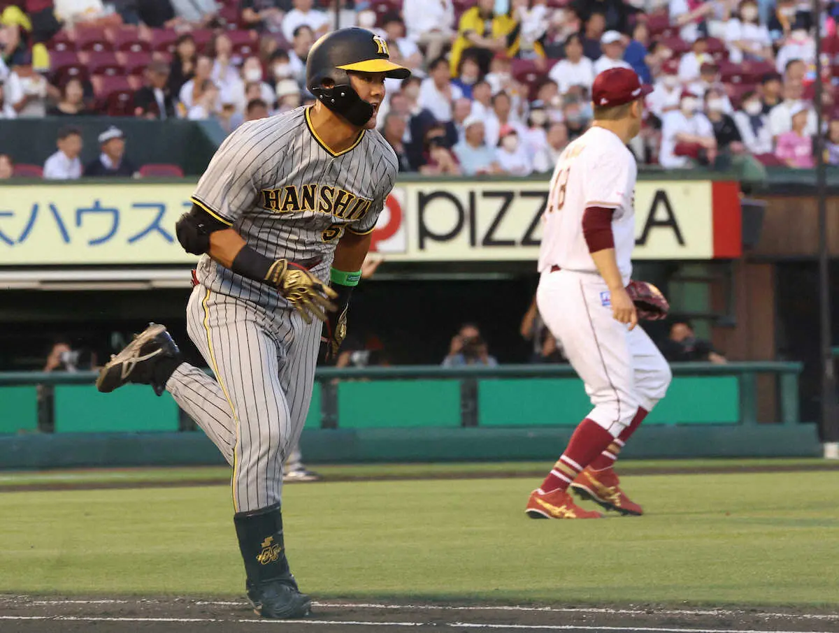 【画像・写真】阪神　新打線機能！3番抜てきの前川が田中将からプロ初マルチ、満塁で佐藤輝が走者一掃の適時三塁打