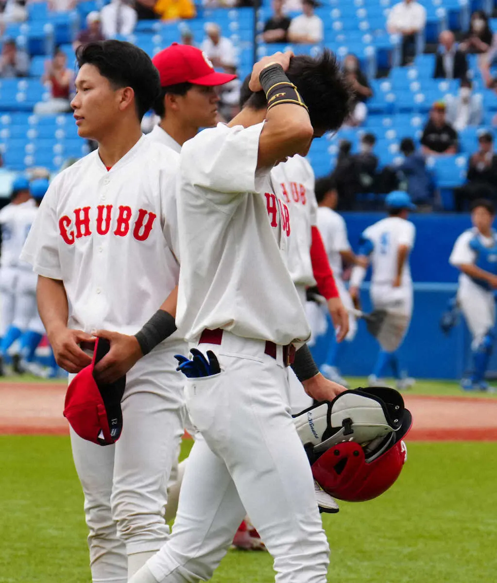 【画像・写真】中部学院大の進撃止まる　青学大ドラ1候補・常広に無得点で4強ならず「手も足も出なかった」