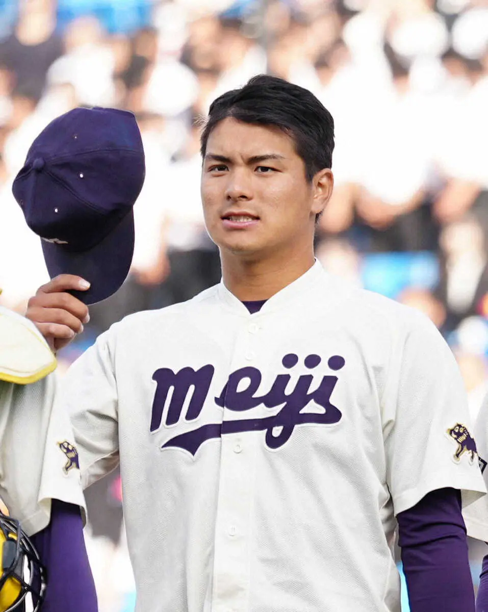 【画像・写真】明大・蒔田が「肥後もっこす魂」で快投　広島スカウト「自信を持っている」　4年ぶりVへあと2勝