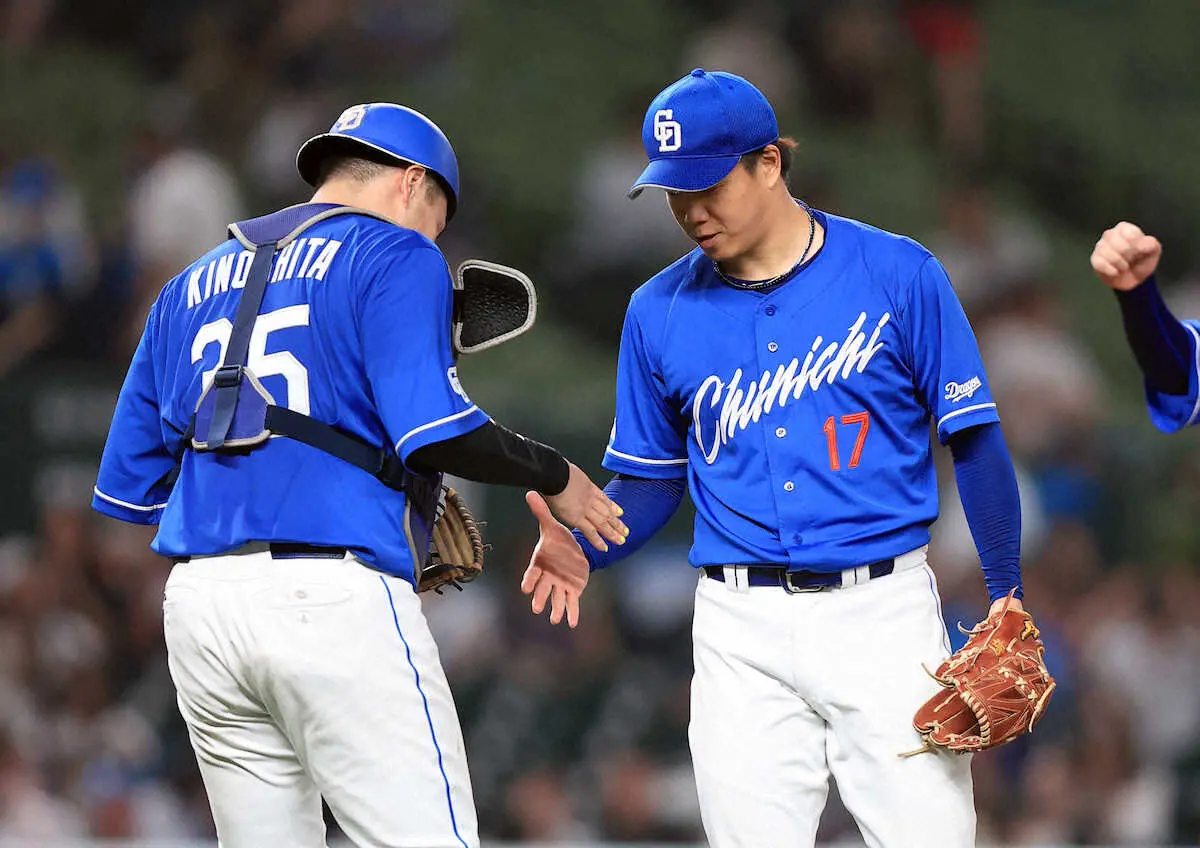 【画像・写真】中日　先発・柳は2失点無四球完投で2勝目　チームの今季初完投に「長い回をどんどんいければ」
