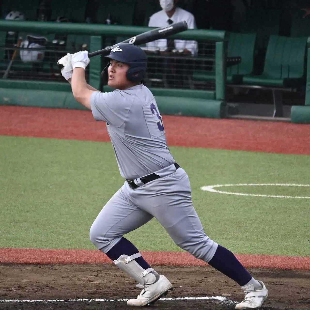 【画像・写真】花巻東・佐々木麟太郎　勝負避けられ無安打　東北大会は準々決勝で敗退