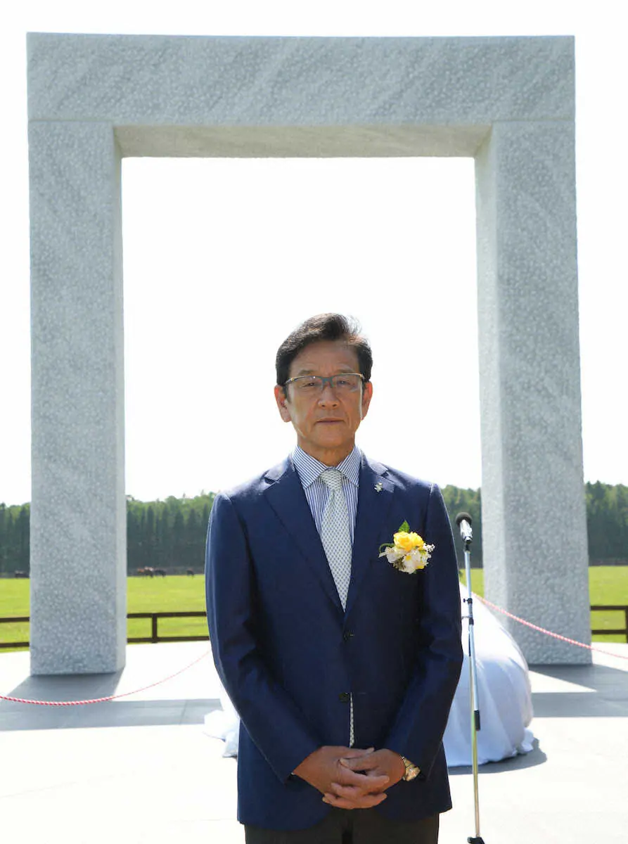 【画像・写真】栗山英樹氏、WBCでもディープに「凄く助けられた」　ゲート公開記念セレモニー出席