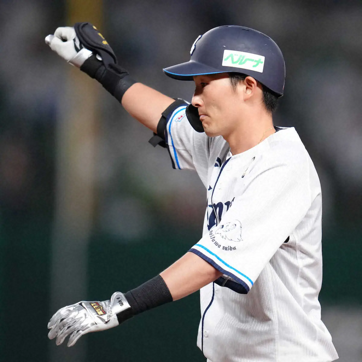 【画像・写真】西武　源田が右手小指の骨折から復帰後初の決勝打　2回に決勝の右前打を放ち「絶対に打ってやろうと」