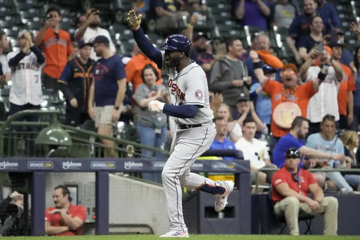 【画像・写真】アストロズのアルバレス　右わき腹痛で負傷者リスト入り、長期離脱ならア・リーグ本塁打王争いに影響