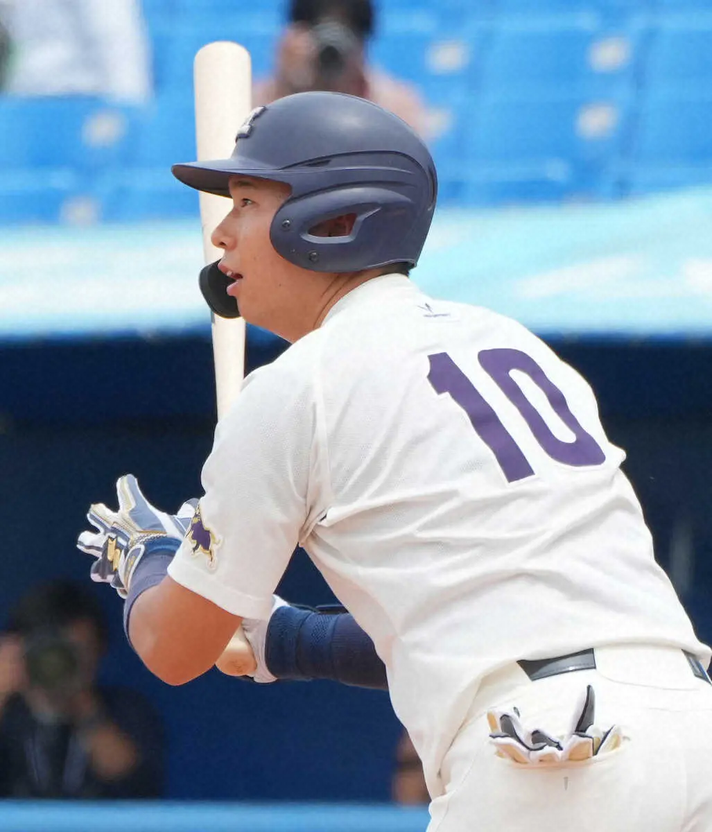 【画像・写真】明大・上田主将　白鴎大戦へ「守りで勝つ。相手に流れをつくらせないように」全日本大学野球選手権準決勝