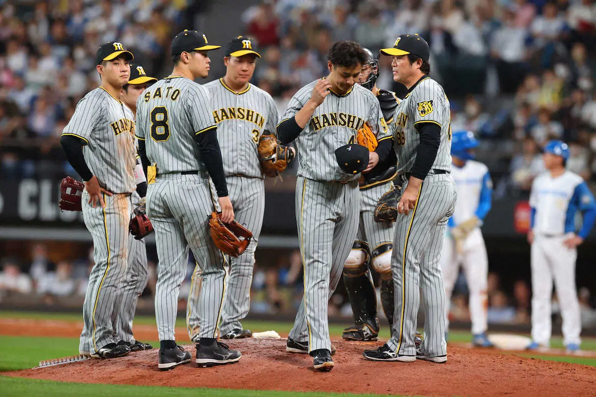 【画像・写真】虎の不敗神話ことごとく崩壊　魂の111球実らず、大竹初黒星も「気を落とさずに」次回古巣相手に恩返し