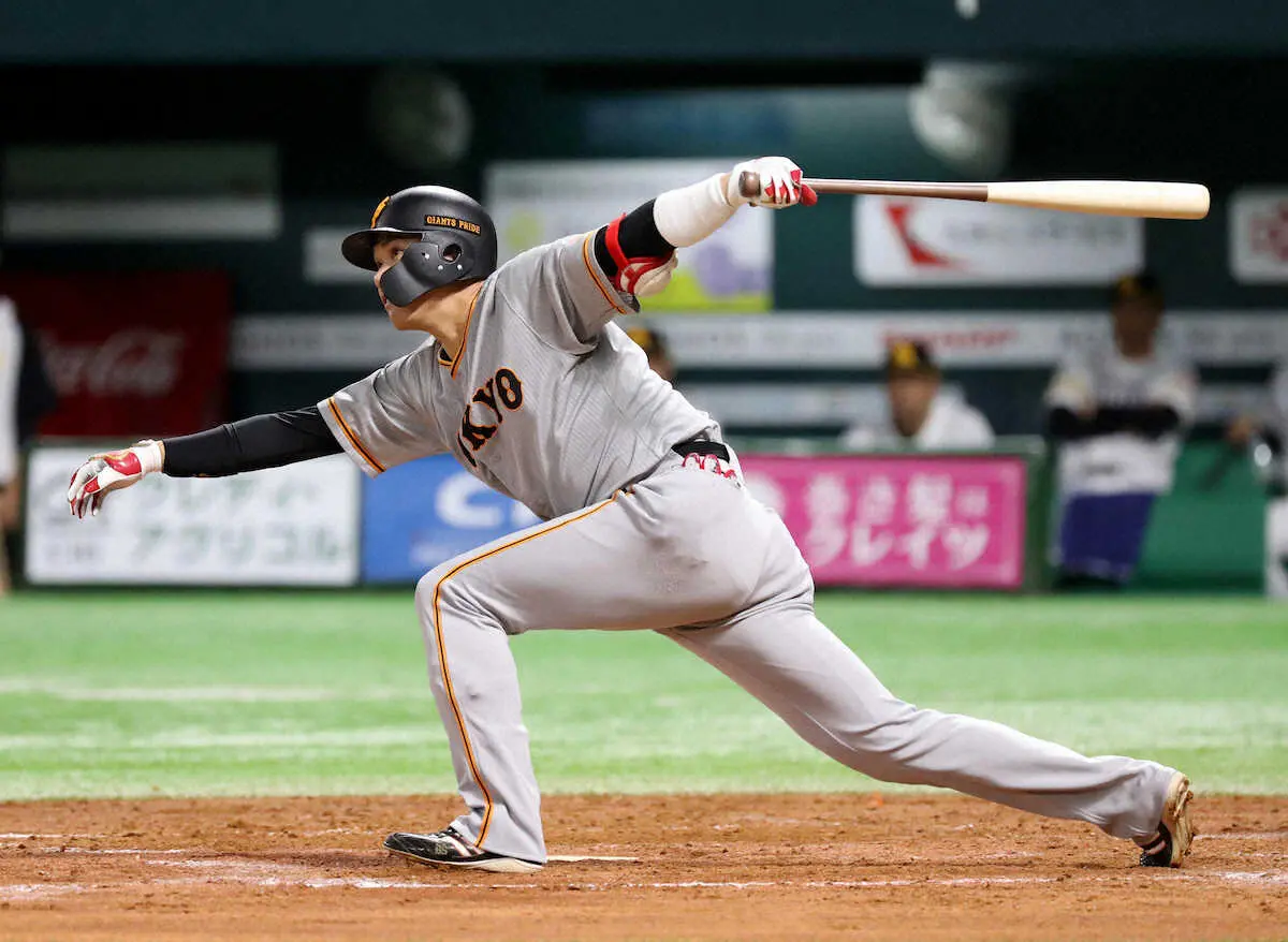 【画像・写真】まるでアニメみたい!?巨人・坂本の“珍打”がネットで話題「ドカベンの殿馬」「パテレ行き決定」
