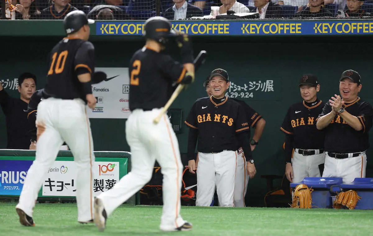 【画像・写真】巨人・大城卓三「いい流れの中で」貴重な追加点となるタイムリー　8勝目狙う戸郷を援護