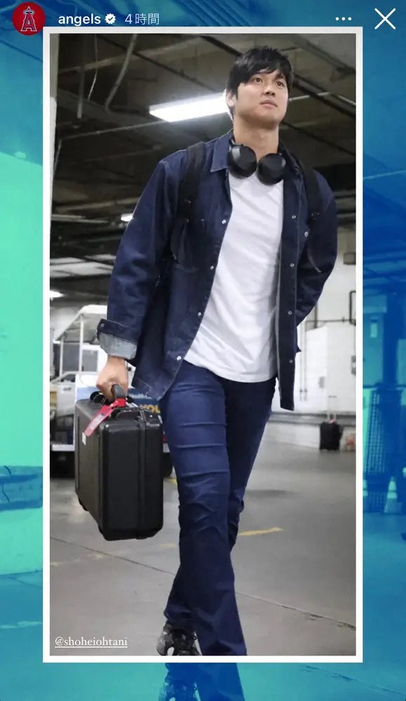 【画像・写真】大谷翔平　私服ショットが反響！　レア？な「ちょっと眠そう」表情も「男前」「さすが」の声