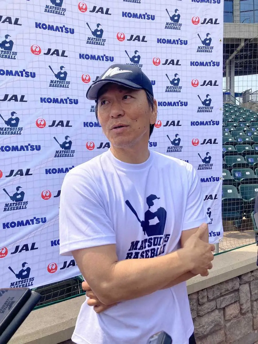 【画像・写真】松井秀喜氏　WBCの監督は？「ないと思います、個人的にはね」　恒例の野球教室開催