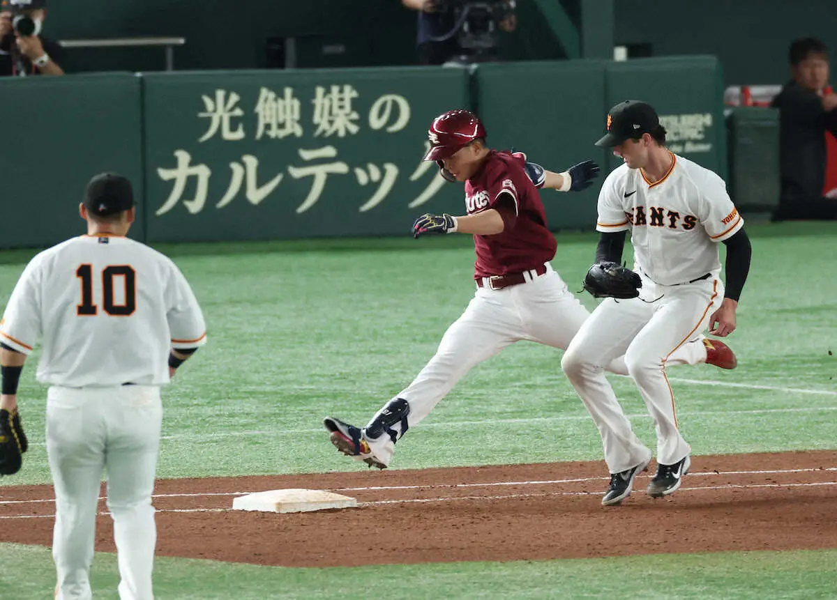 【画像・写真】楽天・早川　自慢の快足生かしプロ初安打＆6回1失点で今季4勝目