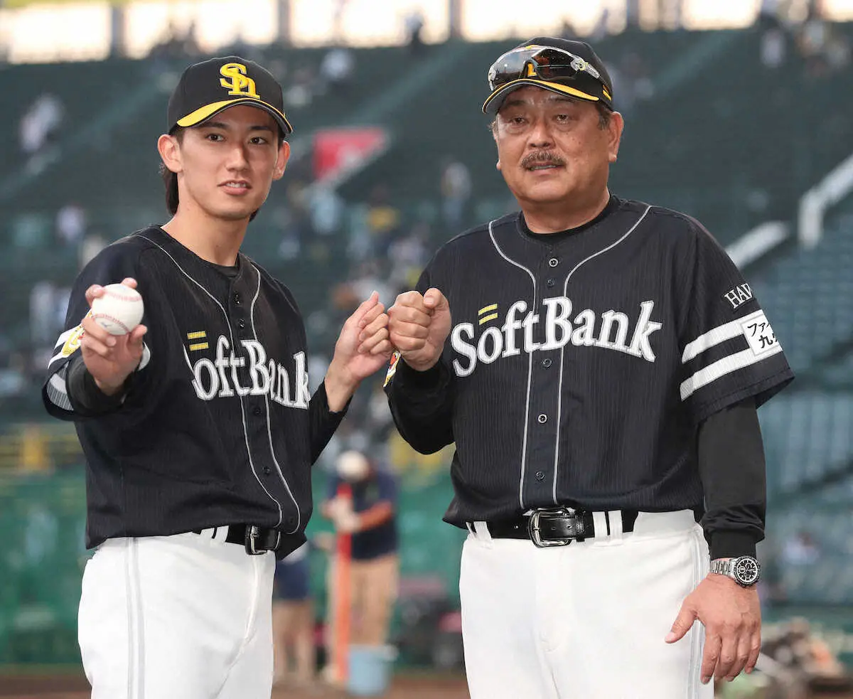 【画像・写真】ソフトB・大津　新人史上初！「2死」とって1球勝利に「自分でいいんかなと思ったけど素直にうれしい」