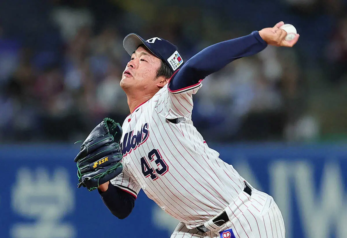 【画像・写真】ヤクルト　6年目左腕の山本がプロ初勝利　「ホントにびっくり。自分じゃないとぼーっとしていた」