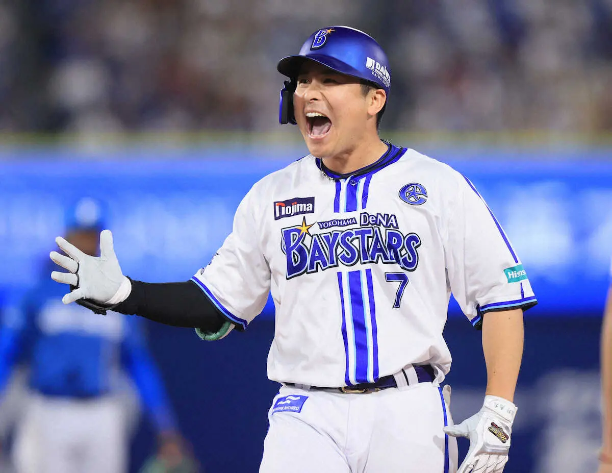 【画像・写真】DeNA・佐野主将　交流戦初V「多くのファンの皆さまから声援の後押しをもらいました」と感謝