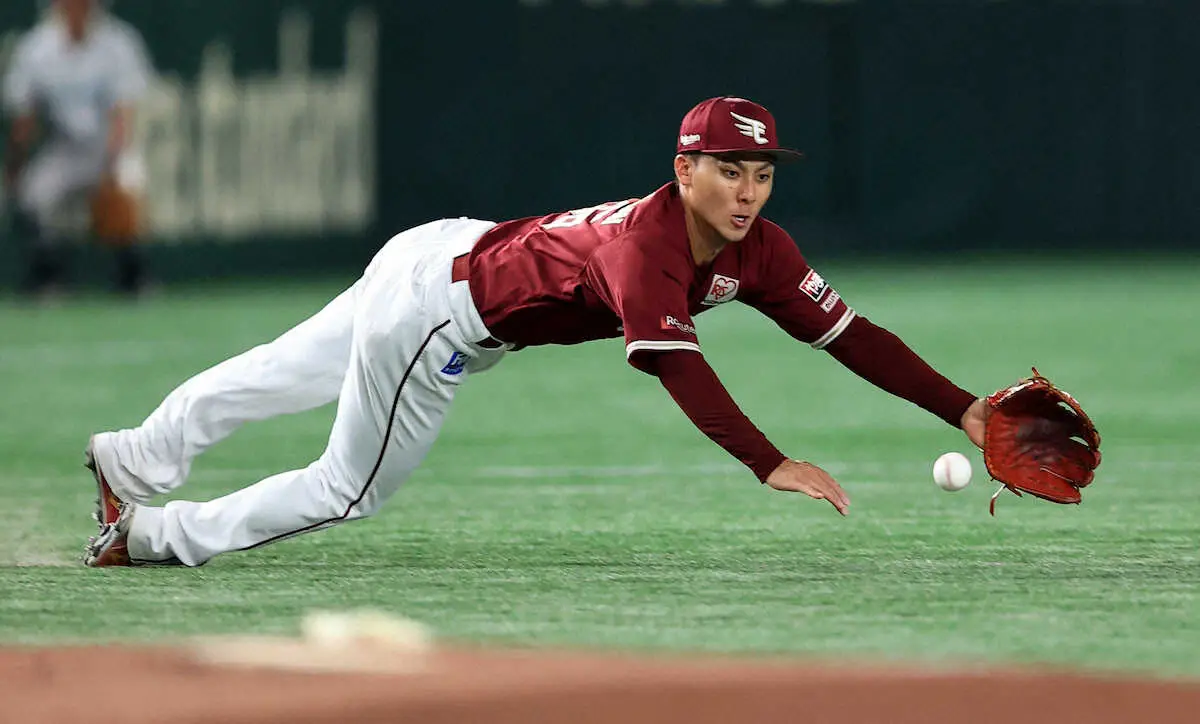 【画像・写真】“モデルみたいにいい男”楽天の有望株・村林が走攻守で連敗ストップ貢献