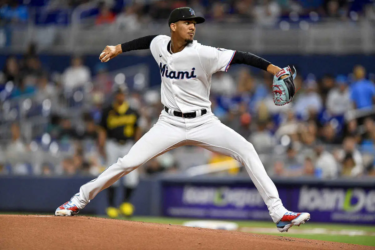 【画像・写真】マーリンズ20歳ぺレスはデビューから9試合で5勝1敗、防御率1・34　カーショーよりも凄いのか？