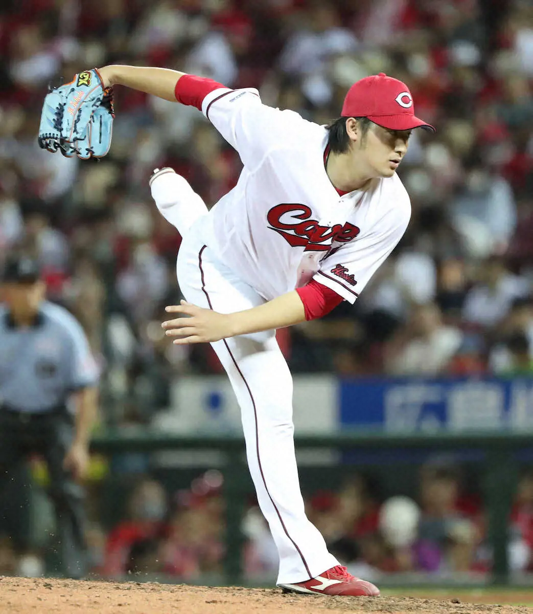 【画像・写真】広島・床田7回2失点も7勝目お預け　8戦連続QSマーク　防御率リーグ1位はキープ
