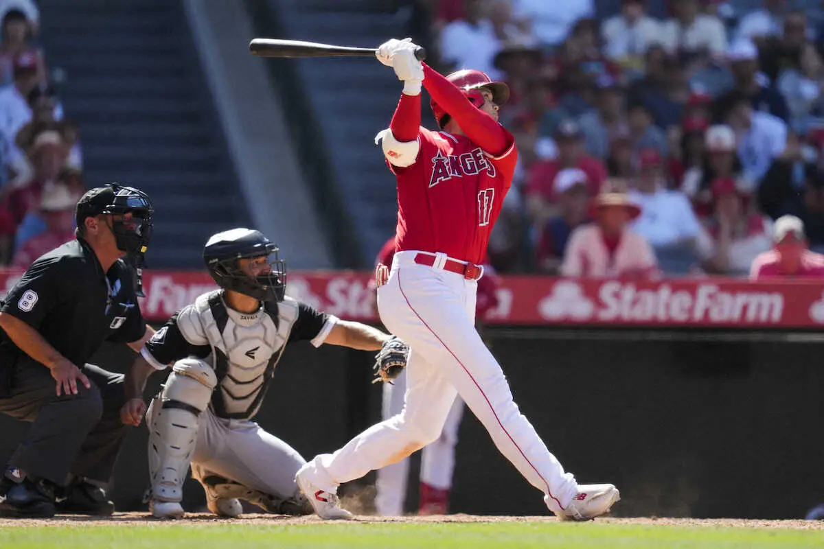 【画像・写真】9回に29号2ランを放った大谷（AP）