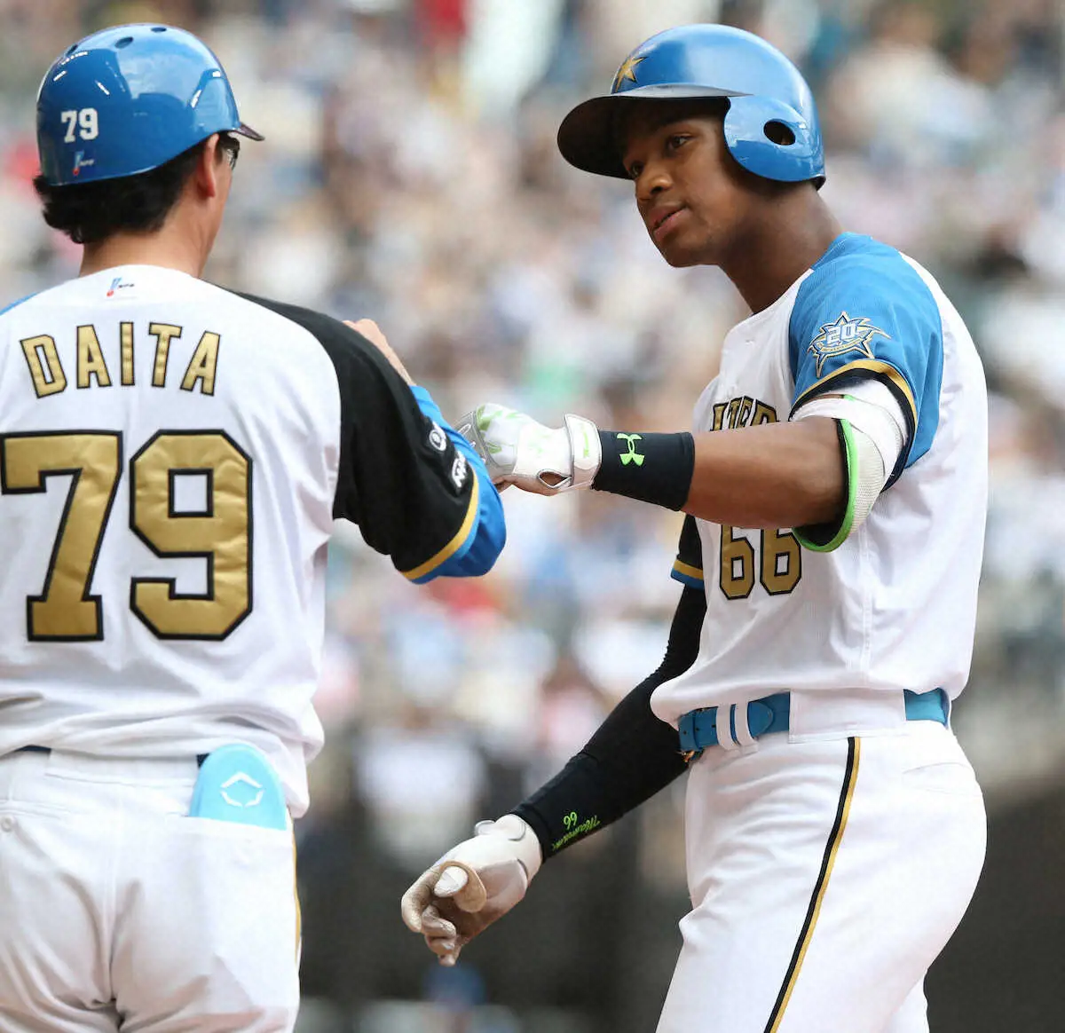 【画像・写真】日本ハム・万波　再びレーザービームで進塁阻止　三塁走者スタート切れず