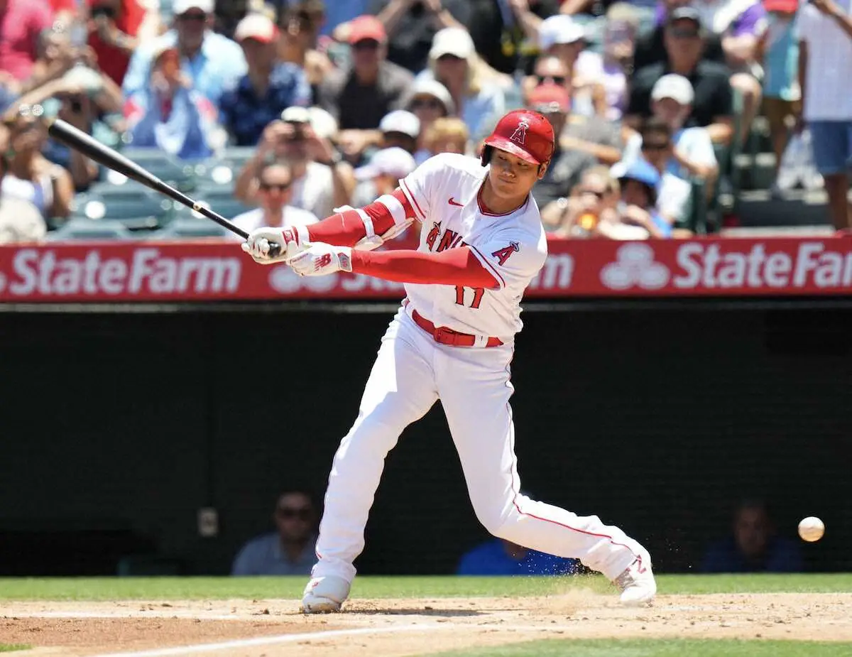 【画像・写真】エンゼルス・大谷翔平は2打席目まで連続三振　今季10勝の相手エースに苦戦　4連敗から脱出なるか