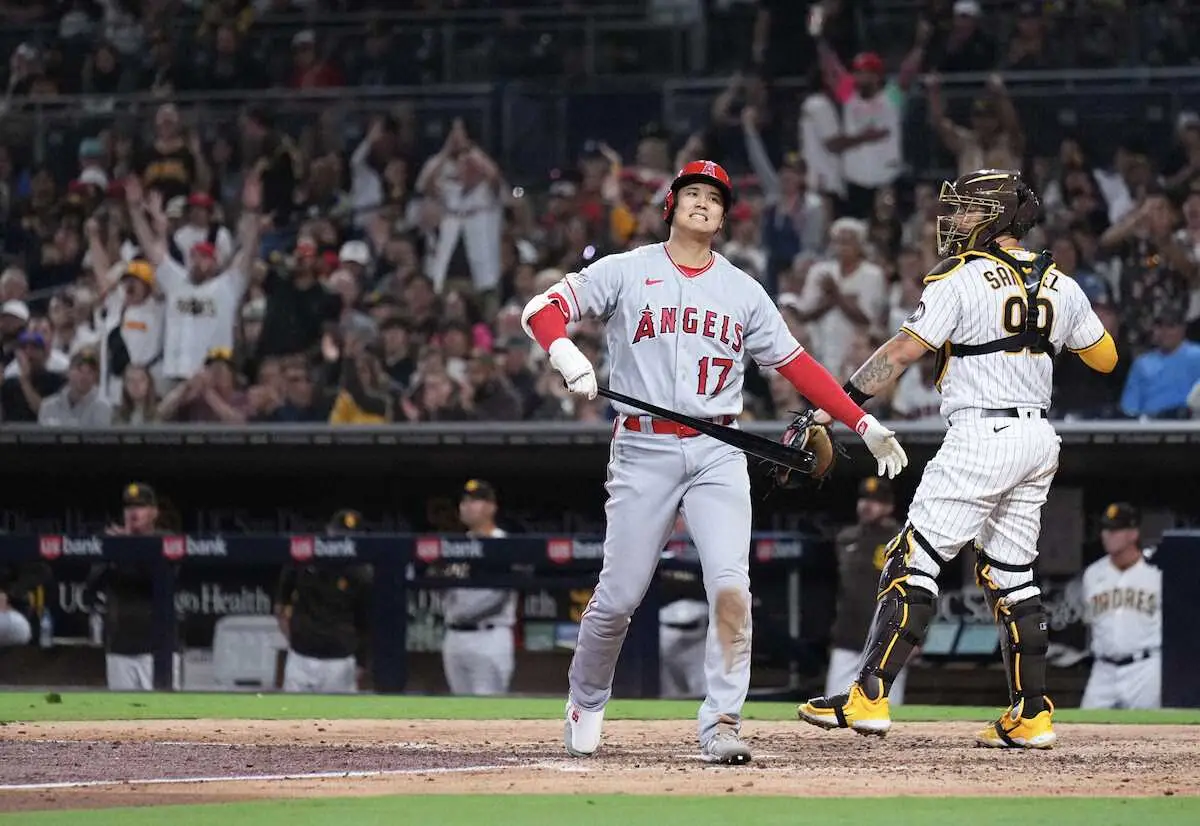 【画像・写真】大谷翔平　2試合ぶりノーヒット　エンゼルス14残塁敗戦＆泣きっ面に蜂…トラウト離脱ピンチ