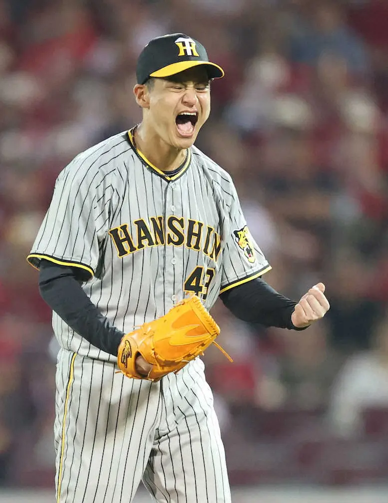 【画像・写真】阪神・大竹、7勝目はプロ初完封！初の球宴選出に応えて鯉キラーぶり発揮、防御率もリーグ1位返り咲き