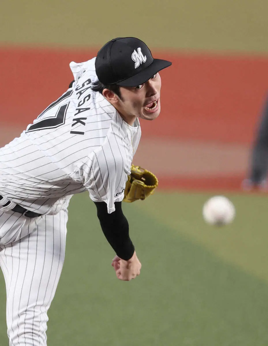 【画像・写真】ロッテ・朗希　今季最長8回零封6勝目！先発史上最速100K到達　昨季の自分を超えた