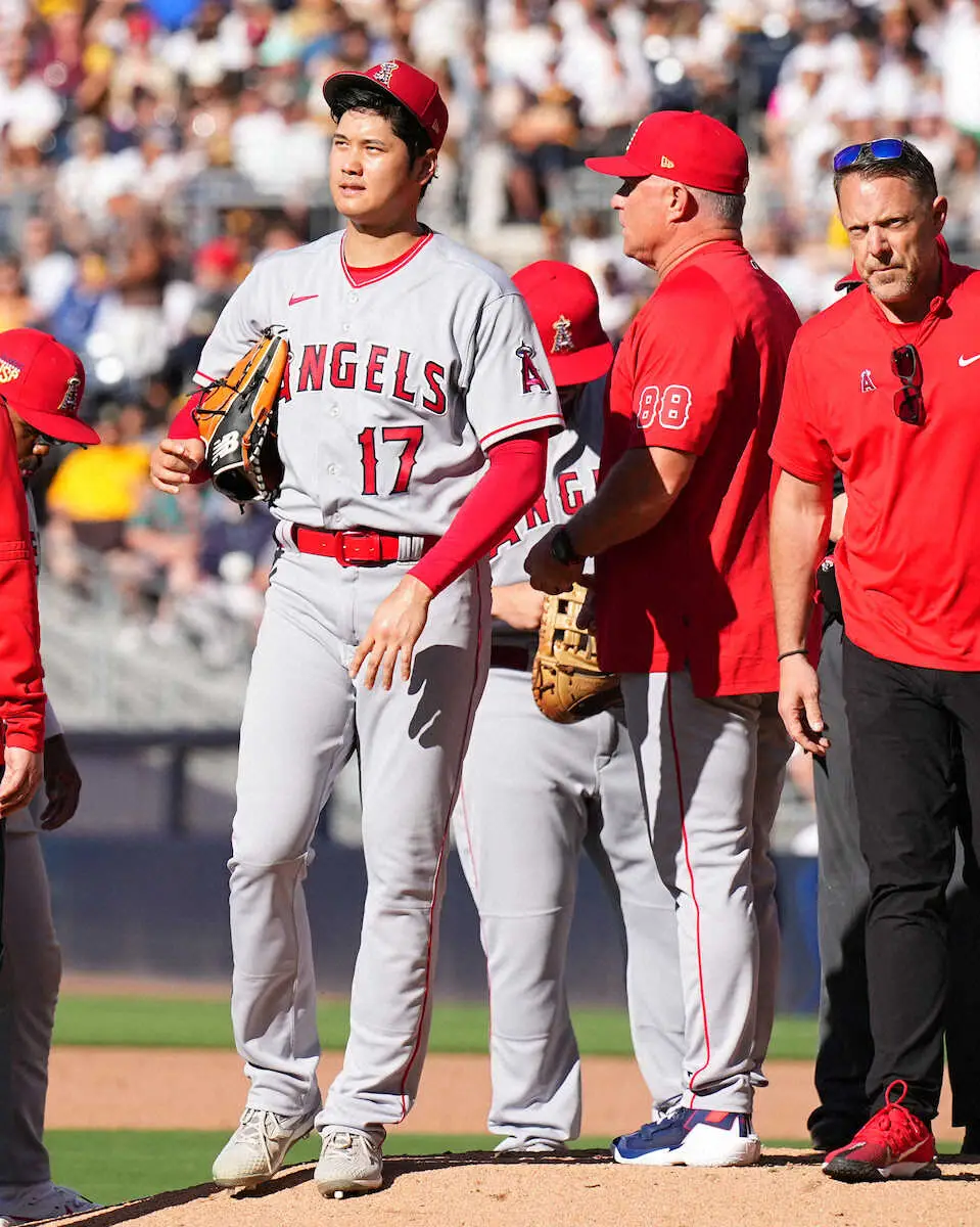 【画像・写真】大谷「最後の方は厳しかった」プロ初の連続被弾…降板を申し出　6回途中5失点で4敗目