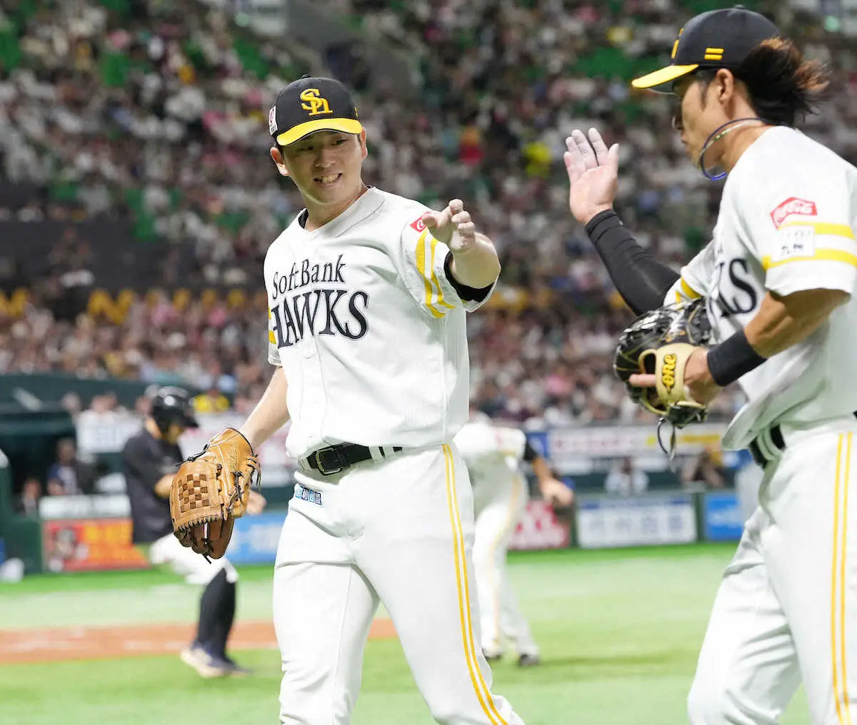 【画像・写真】ソフトB柳田　好守に躍動!“レーザービーム”からの先制13号2ランにネット歓喜「まさにギータDAY」