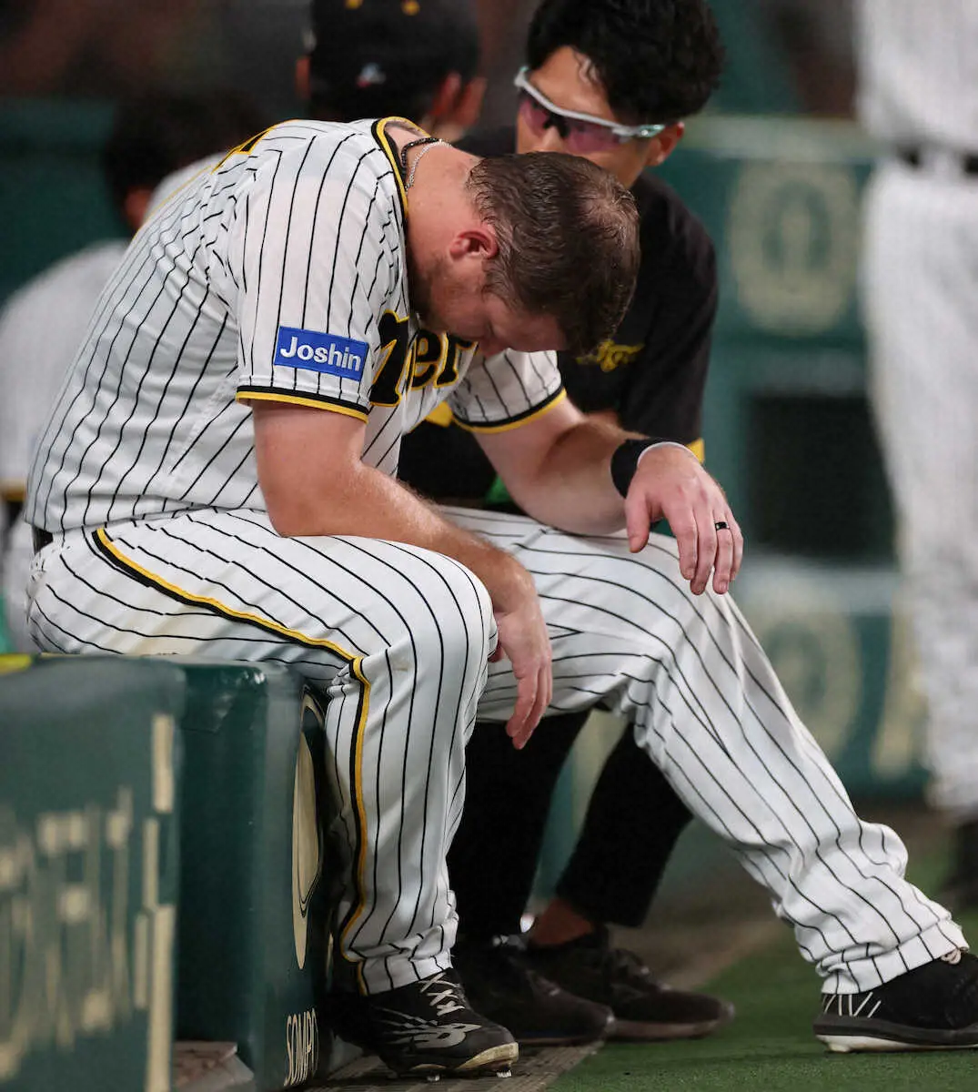 【画像・写真】阪神痛恨…勝ち越し犠飛のはずが三走・ノイジーの生還よりも二走・大山の三塁アウトが先で得点ならず