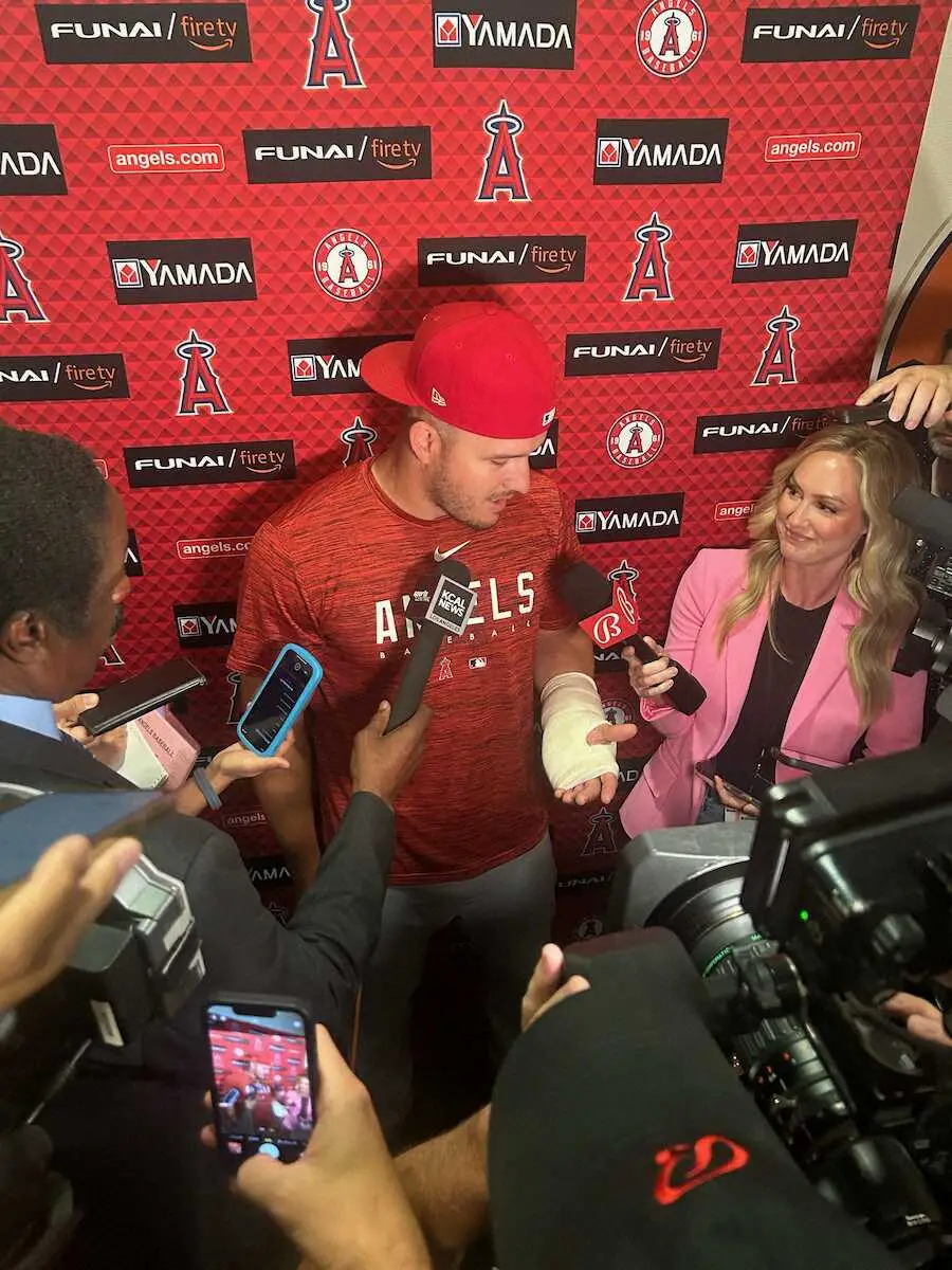【画像・写真】大谷の盟友・トラウト、早期復帰へ「できることは何でもする」　左手有鈎骨手術で全治4～8週間