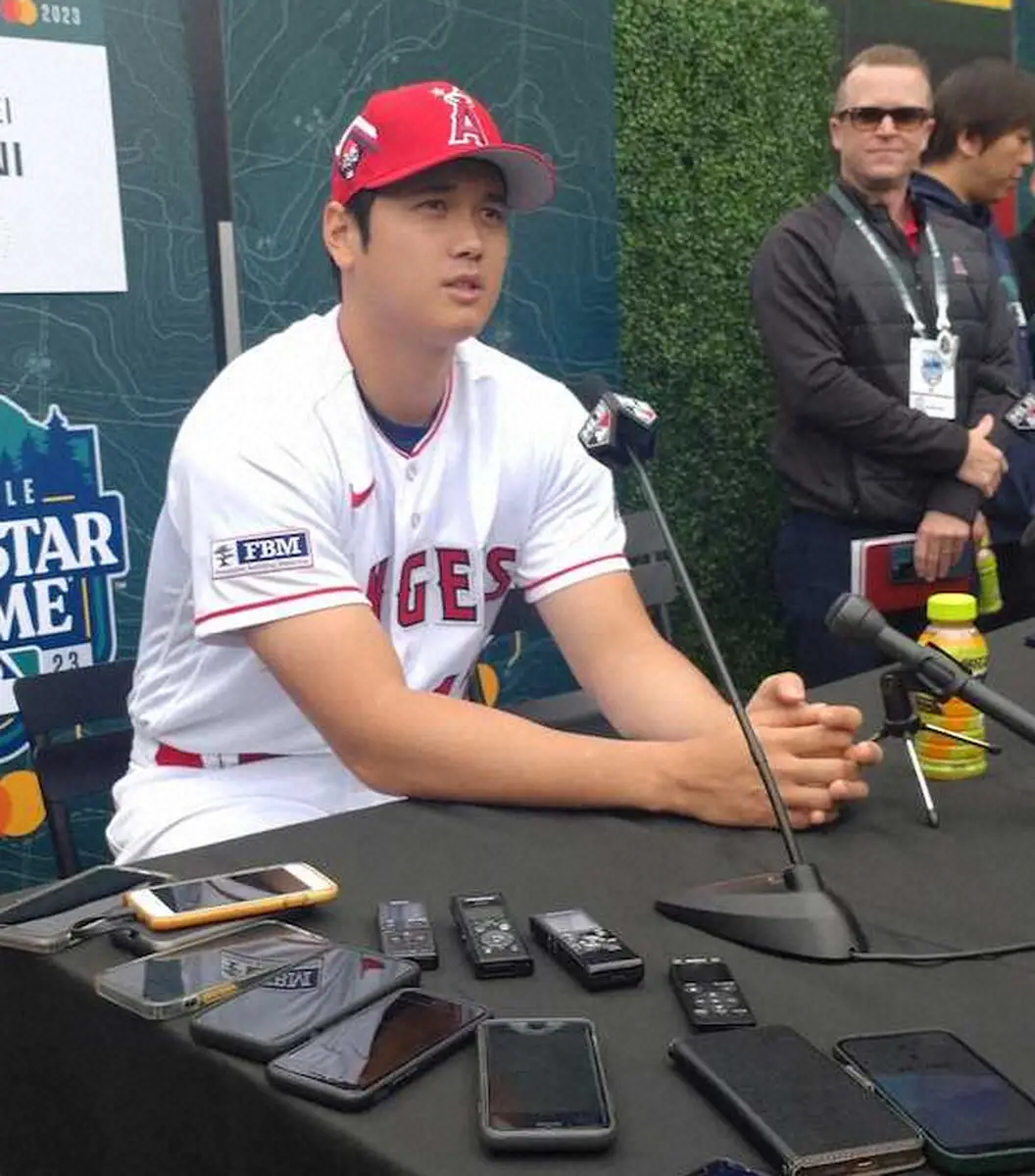 【画像・写真】大谷　球宴前日会見ではFAについて明言せず「いいシーズンにまずはしてフィニッシュしたい」