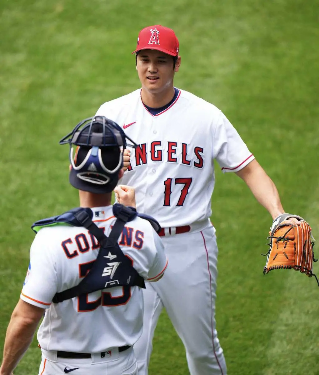 【画像・写真】大谷ブルペン入り19球　後半戦開幕戦の相手コーチ見守る中で右手中指マメ、爪の経過は良好　球宴前日練習