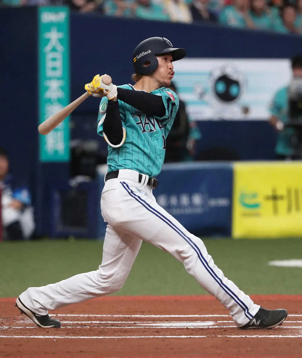 【画像・写真】ソフトバンク・三森が被災地に勇気届ける1号!!「完璧なバッティングができた」