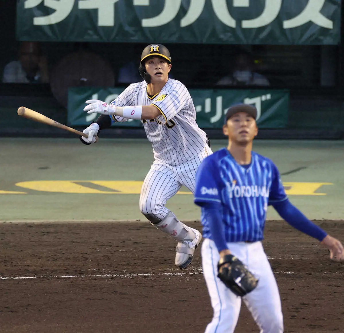 マスカットスタジアムプロ野球　2023 阪神・木浪が先制の3点中越え三塁打 4年ぶり公式戦開催の倉敷