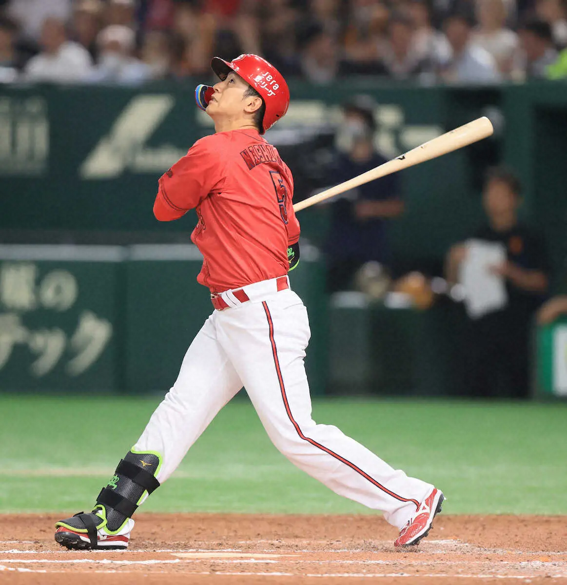 【画像・写真】広島激痛…チーム4冠の龍馬が抹消　11日巨人戦で右脇腹に違和感　両リーグ最速100安打目前で