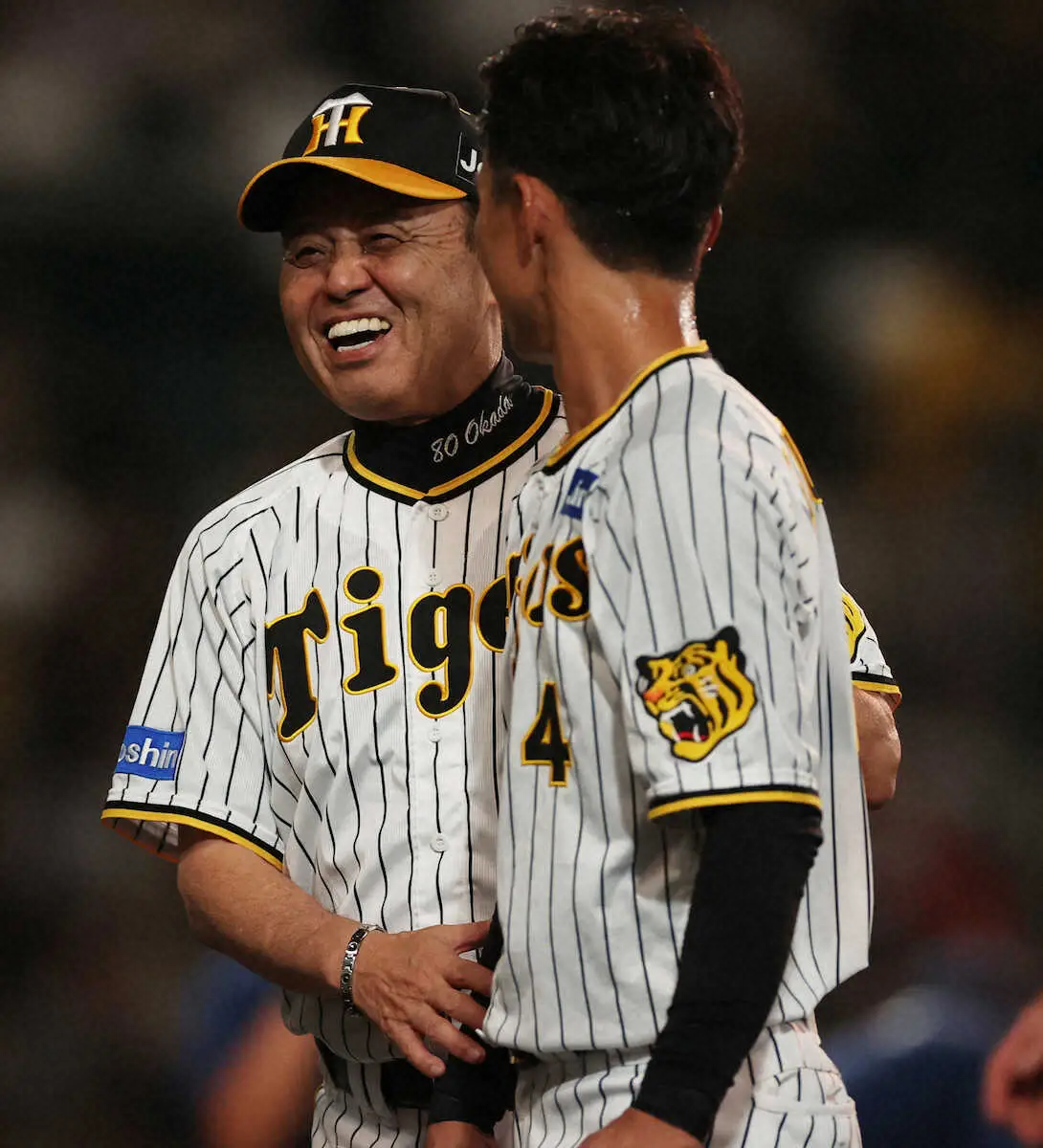 【画像・写真】阪神・岡田監督「また中央デーになってしまったけどね」佐藤輝途中交代は「馬場がイニングまたぎするから」