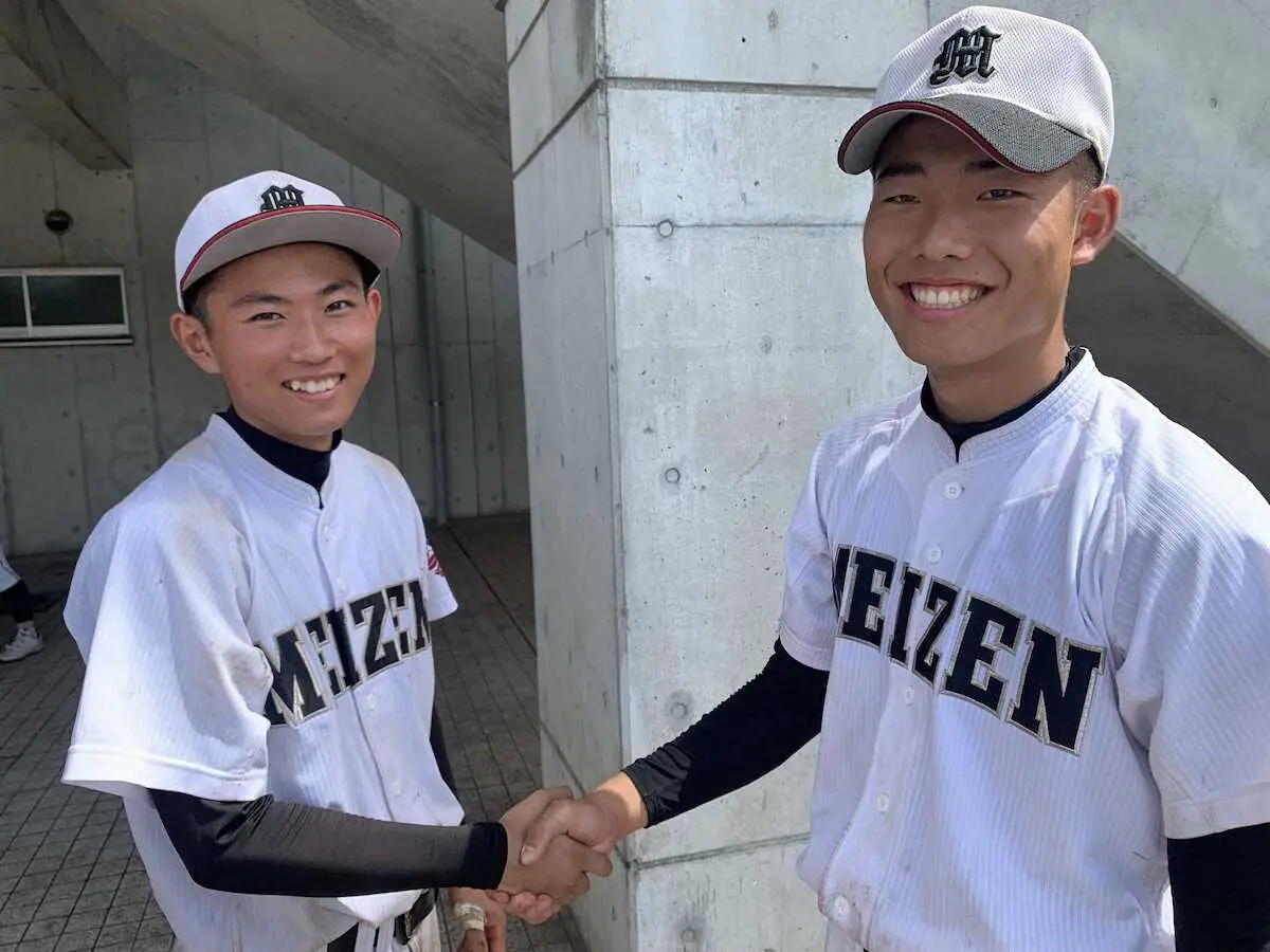 【画像・写真】明善完敗も　久留米市田主丸町出身バッテリー被災地に勇気届けた