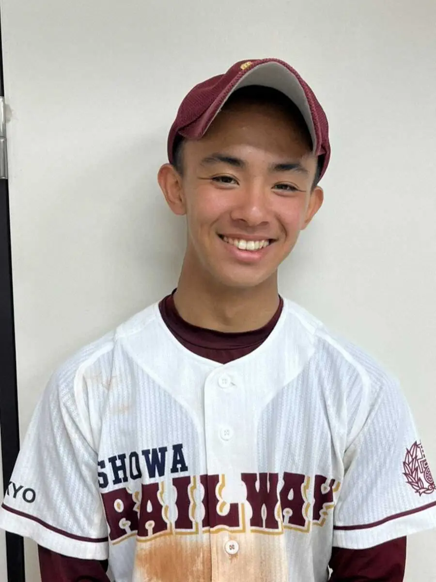 【画像・写真】夢は「鉄道運転士」コールド寸前も諦めなかった昭和鉄道・山下主将「底力を発揮できた」