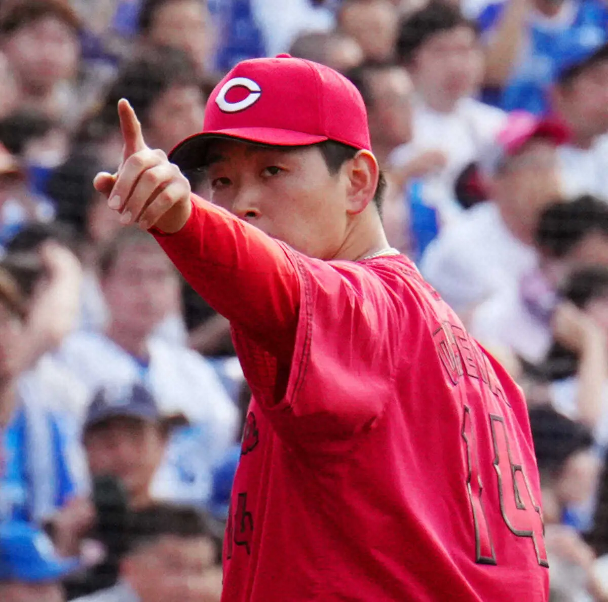 【画像・写真】広島・大瀬良　完全試合6回無死で途絶える　直後に今永にスクイズ許し、先制点も献上