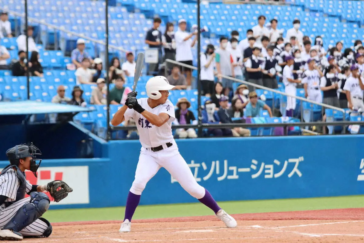 【画像・写真】関東第一にオコエ2世　倉品そうたろう、同じ「8」背負い3安打2盗塁　本家に憧れ群馬から越境入学