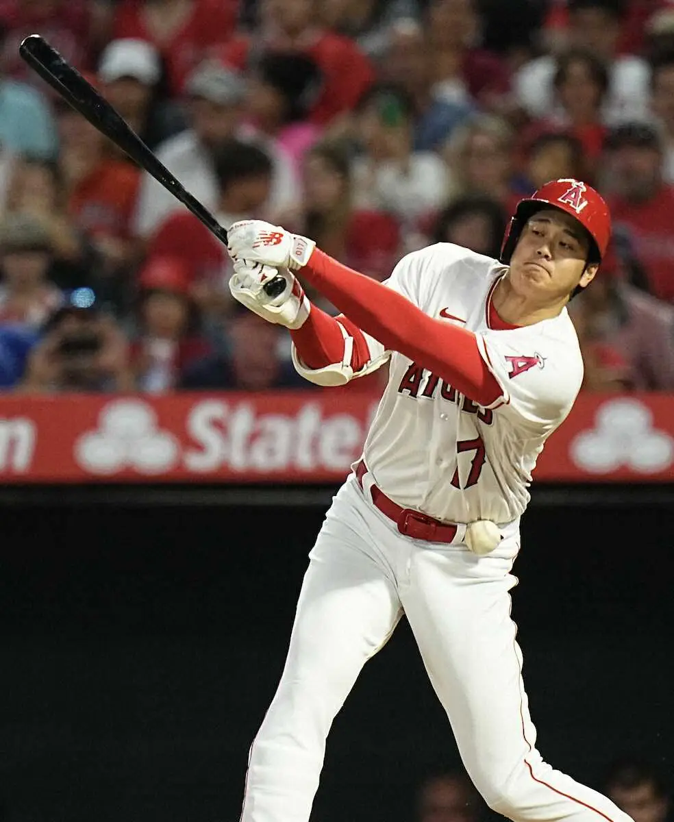 【画像・写真】大谷翔平　反撃着火！メジャートップ独走33号！　エンゼルス執念、9回同点に追いつき延長戦へ