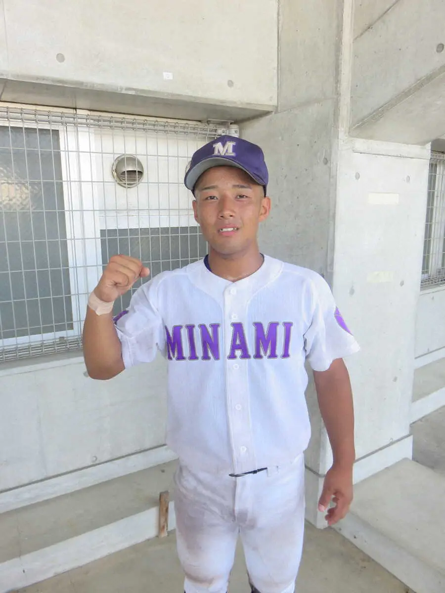 【画像・写真】八日市南が接戦制し3回戦進出　今井主将はプロ注目右腕・上藤から一発「私立を倒して自信になる」