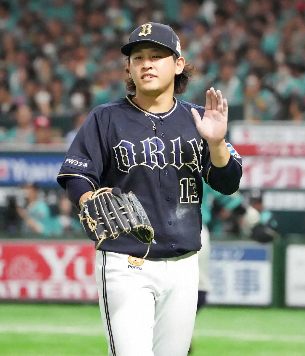 【画像・写真】オリ・宮城　ソフトB・東浜との「沖縄対決」一歩も譲らず8回1失点も自己採点は「あんまり…」