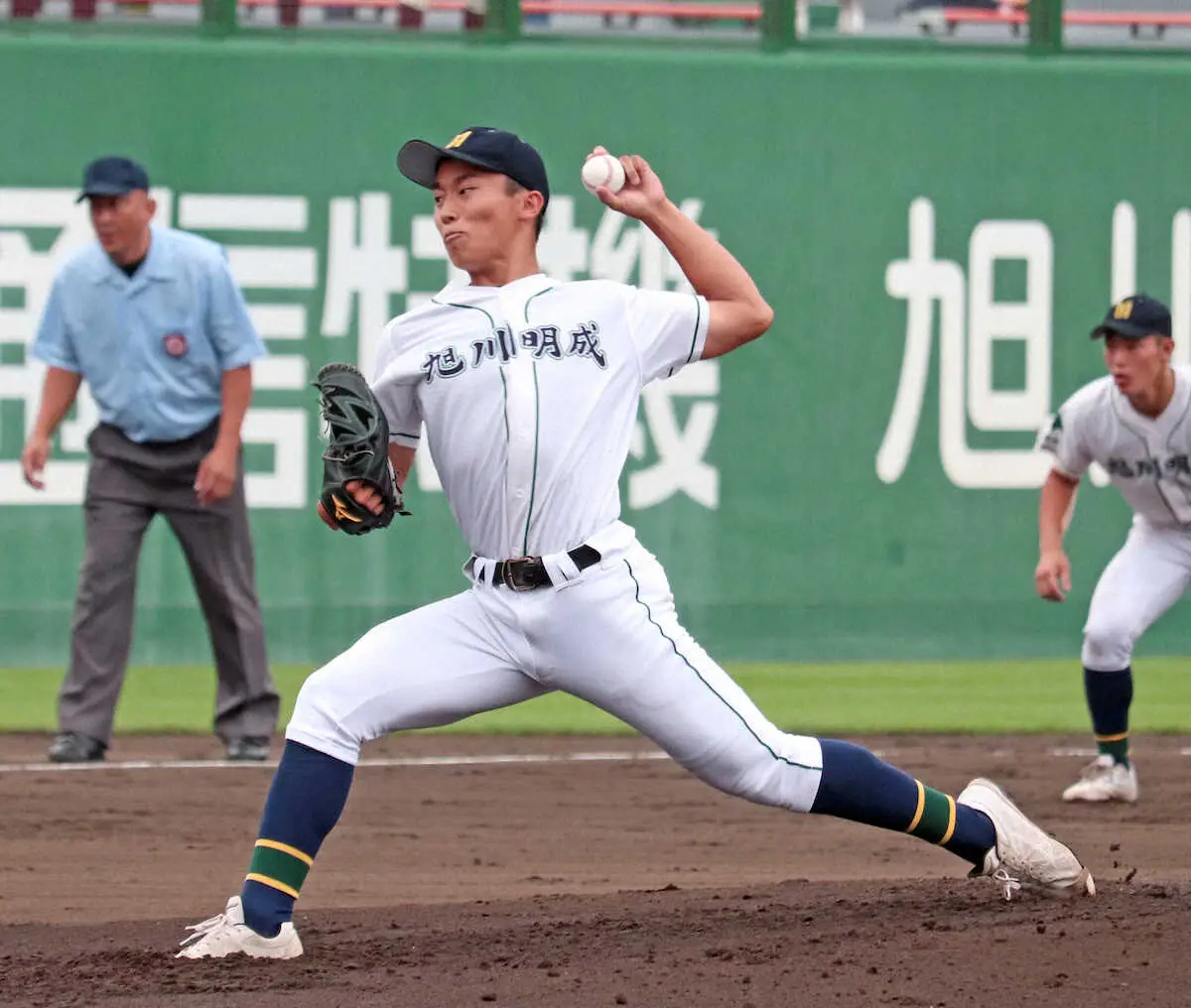 【画像・写真】旭川明成　左腕エース千葉が力投！前年代表の旭川志峯を退けて初の4強進出