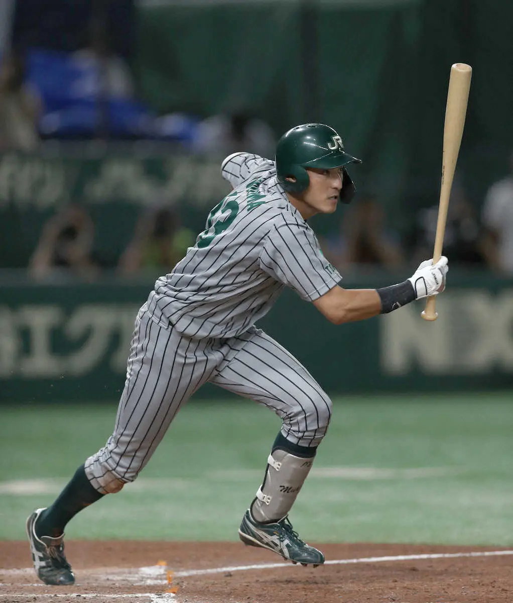 【画像・写真】JR東日本11安打8点快勝　補強選手の向山がダメ押し2点二塁打「補強の方がプレッシャーはかかる」
